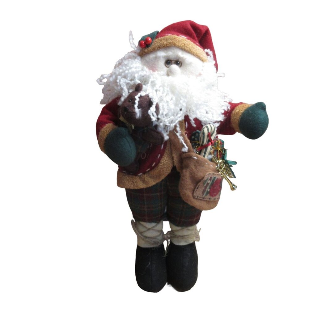 17" Whimsical Standing Decorative Christmas Santa
